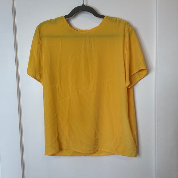Vintage Yellow Blouse sz Small - Picture 1 of 2
